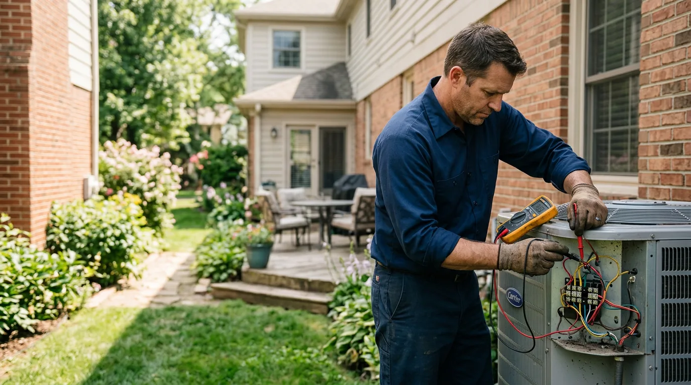 HVAC technician working near Gage, OK